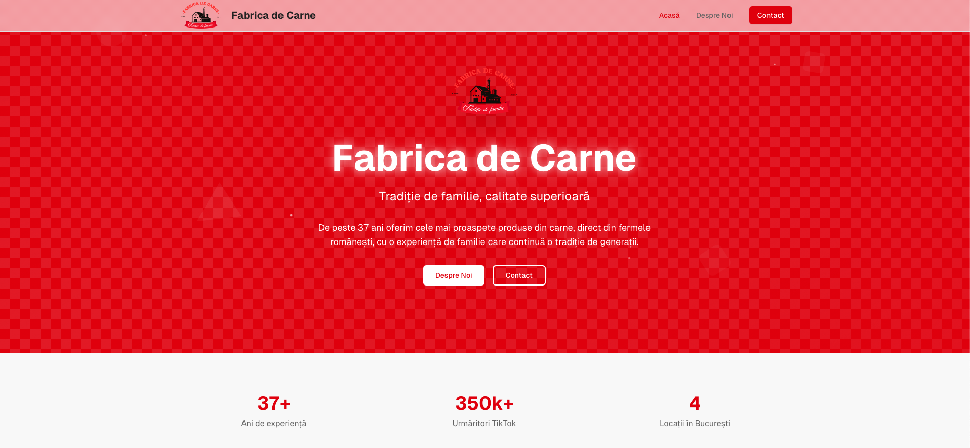 Fabrica de Carne - Website industrie alimentară
